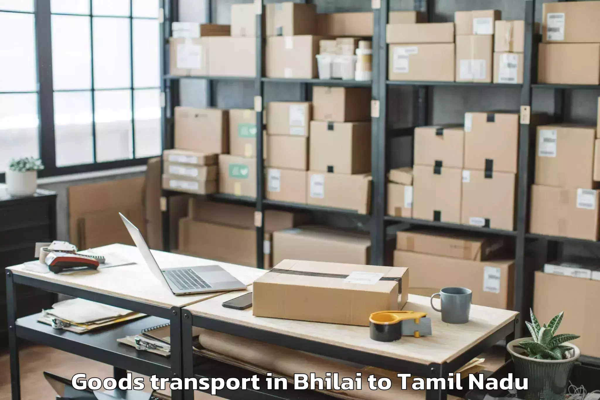 Reliable Bhilai to Katpadi Goods Transport